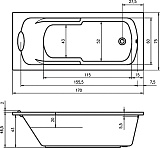 Акриловая ванна Riho Virgo 170x75 BZ0700500000000 без гидромассажа фото 3