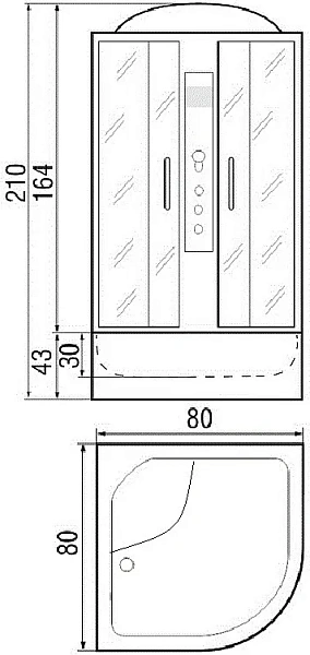 Душевая кабина RIVER DUNAY 10000003169 фото 2
