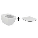 Унитаз Ideal Standard Tesi ZZ0001 подвесной безободковый с сиденьем микролифт фото 1