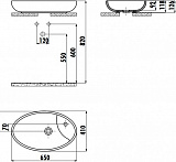 Раковина Creavit Minamal 65 см MN065-00CB00E-0000 фото 3