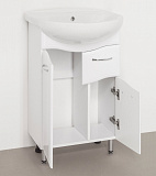 Мебель для ванной Style Line Эко Волна №11 55 напольная с зеркалом-шкафом Лилия фото 4