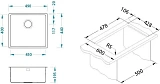 Мойка для кухни Alveus Kombino 50 см 1122682 фото 8