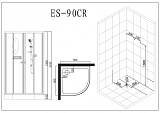 Душевая кабина Esbano Elegancia ESKB890CR фото 8