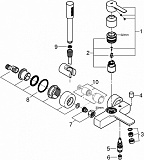 Смеситель Grohe Lineare New 33850001 для ванны с душем фото 3