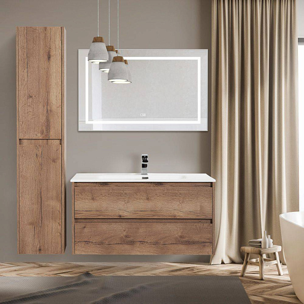 Зеркало BelBagno Kraft 108x68 SPC-KRAFT-1085-685-TCH-WARM с подсветкой фото 8