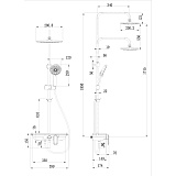 Душевая стойка Lemark Tropic LM7012C со смесителем фото 2