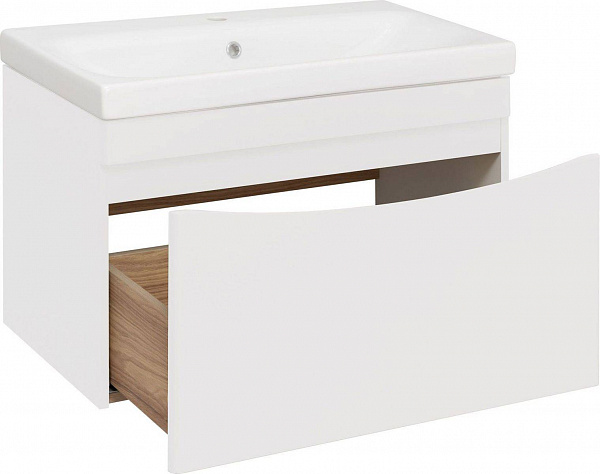 Мебель для ванной Runo Афина 60 подвесная белая фото 3