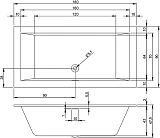 Акриловая ванна Riho Rething Cubic B107001005 180x90 фото 3