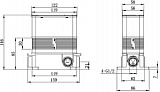 Смеситель Caprigo Adria Uno 02-551-crm для ванны с душем с внутренней частью фото 3