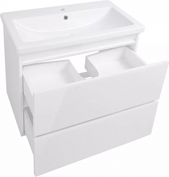Мебель для ванной Style Line Даймонд 80 подвесная белая фото 5
