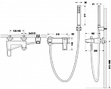 Смеситель Bravat Iceberg F676110C-B-RUS для ванны с душем фото 4