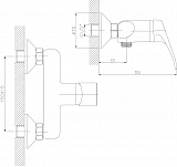 Смеситель Decoroom DR37 DR37056 для душа фото 2