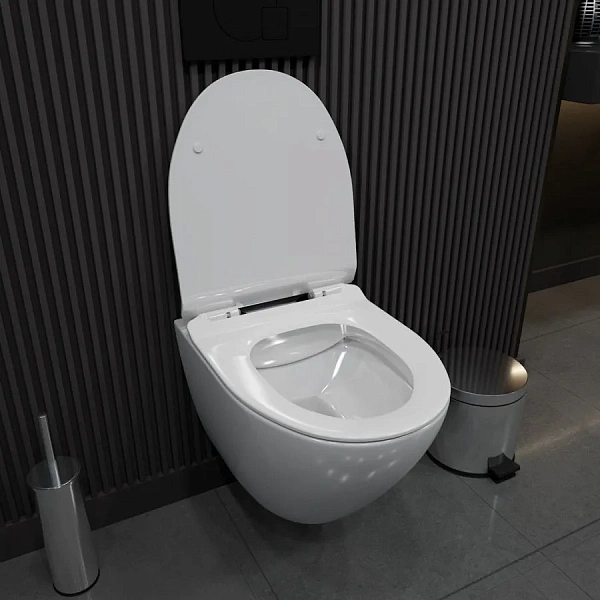 Унитаз Paomo Milana Pro PO-40106 подвесной безободковый с микролифтом фото 3