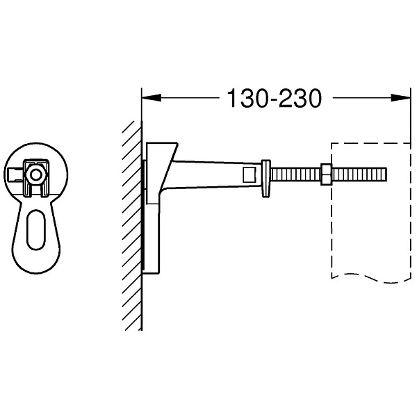 Система инсталляции Grohe Rapid Sl 38811KF0 для унитазов с черной матовой кнопкой смыва фото 11