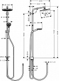 Душевая стойка Hansgrohe Croma Select S 27270000 фото 2