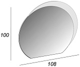 Зеркало Cezares 44773 c LED-подсветкой 108х100 фото 5