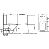 Унитаз Grossman Galaxy GR-4468S напольный безободковый с микролифтом фото 2