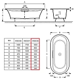 Чугунная ванна Jacob Delafon Volute 180x80 CE6D038 фото 3