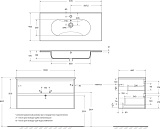 Тумба с раковиной BelBagno Kraft 100 подвесная фото 5
