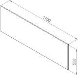 Фронтальная панель для ванны AM.PM 170х75 Inspire V2.0 W52A-170-075W-P фото 3