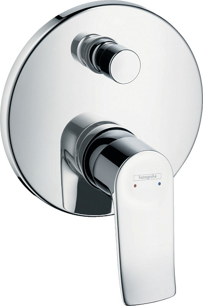 Смеситель Hansgrohe Metris 31487000 для ванны с душем с внутренней частью фото 1