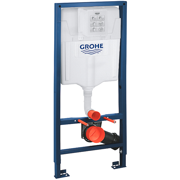 Система инсталляции Grohe Rapid Sl 38811KF0 для унитазов с черной матовой кнопкой смыва фото 3