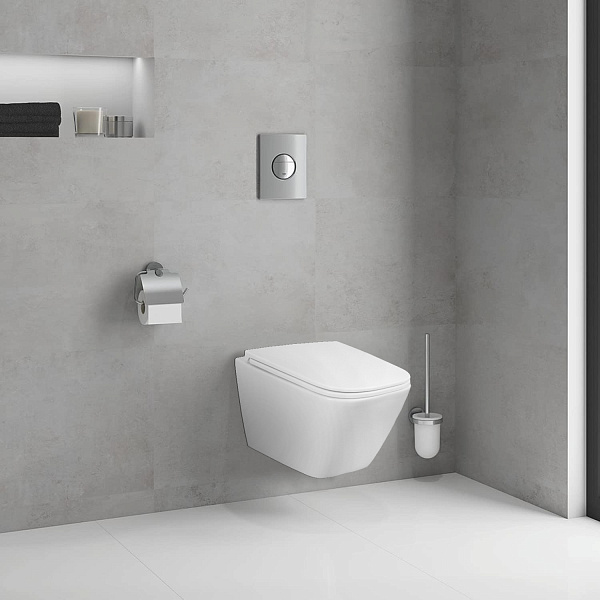 Унитаз Azario Pro PRO-002 подвесной безободковый с сиденьем микролифт фото 11