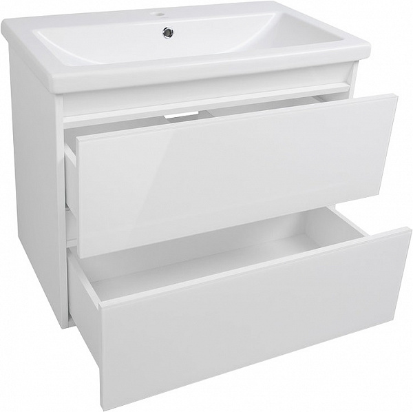Мебель для ванной Style Line Даймонд 80 подвесная белая фото 4