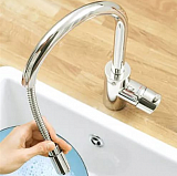 Смеситель Grohe Concetto 31483001 для кухонной мойки выдвижной излив фото 4