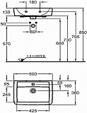 Раковина Geberit Renova Plan 50 см 272150000 фото 7