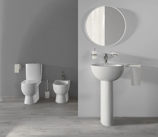 Унитаз-компакт Sanita Luxe Art WC.CC/Art/2-DM/WHT.G/S1 напольный с сиденьем микролифт фото 8