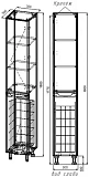 Шкаф-пенал Style Line Марелла 30x180 СС-00002444 фото 6