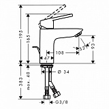 Смеситель Hansgrohe Logis 71151000 для раковины фото 2