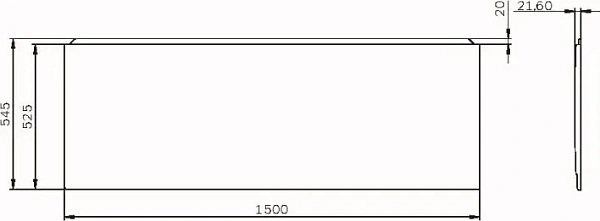 Фронтальная панель для ванны 150х70 AM.PM X-Joy W94A-150-070W-P фото 4