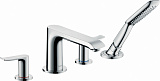 Смеситель Hansgrohe Metris 31442000 на борт ванны фото 1