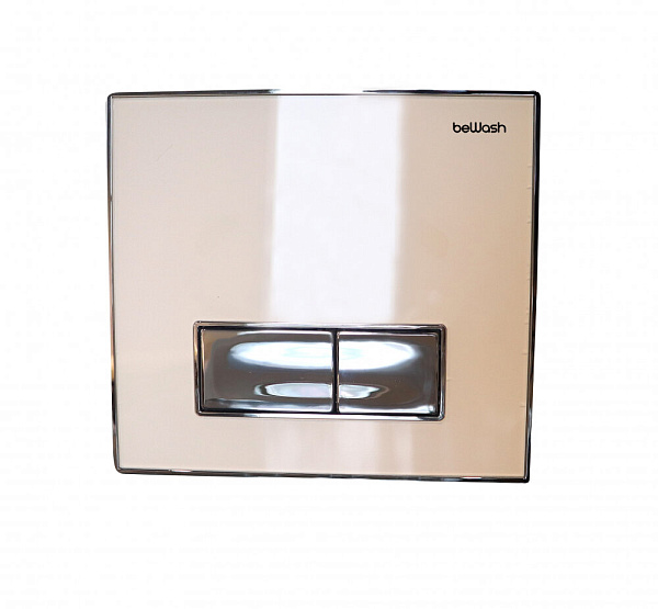 Кнопка смыва beWash Vago 500RZVP0500BYC000001 белое стекло/хром фото 3