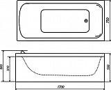 Акриловая ванна Triton Стандарт 170x75 Н0000099507 фото 4