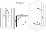 Душевая кабина Esbano Elegancia ESKB100C фото 8