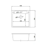 Мойка для кухни Reflection Cubi 50 см RX1555WH фото 4