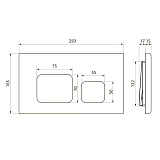 Кнопка смыва Point Афина PN44041BB бронза брашированная фото 2