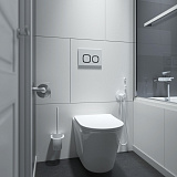 Клавиша смыва Iddis Unifix UNI04WBi77 белая матовая фото 2