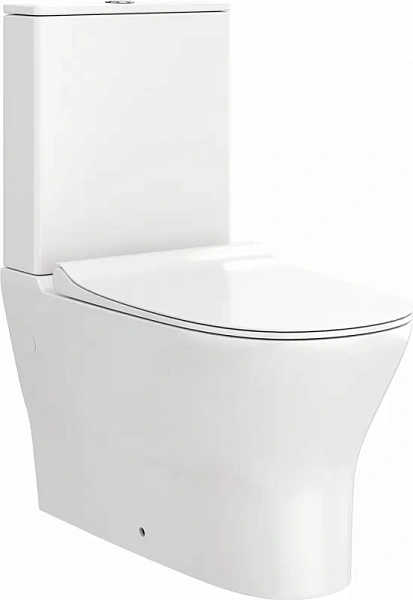 Унитаз-компакт Watersense Jessie W00135 напольный безободковый с микролифтом фото 6