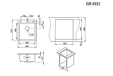 Мойка для кухни Granula GR-4651 алюминиум 50 см фото 3