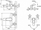 Смеситель Bravat Eler F6191238CP-01-RUS для ванны с душем фото 2