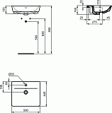 Раковина Ideal Standard Connect Air 50 см E030801 фото 3