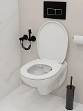 Унитаз Paomo Mia PO-40900 подвесной безободковый с микролифтом фото 4