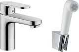 Смеситель Hansgrohe Vernis Blend 71215000 для раковины с гигиеническим душем фото 1