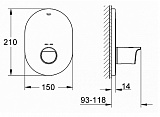 Термостат Grohe Grohtherm 2000 New 19352001 центральный фото 2