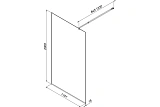 Душевая перегородка AM.PM Func 110x200 W84WI-110-F1-MTE стекло прозрачное профиль хром фото 7