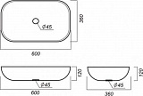 Мебельная раковина Акватон Infinity 60 1AX169WBXX000 фото 6